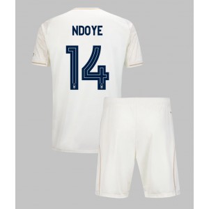 Nottingham Forest Dan Ndoye #14 Jalkapallovaatteet Lasten Vieraspeliasu 2025-26 Lyhythihainen (+ Lyhyet housut)